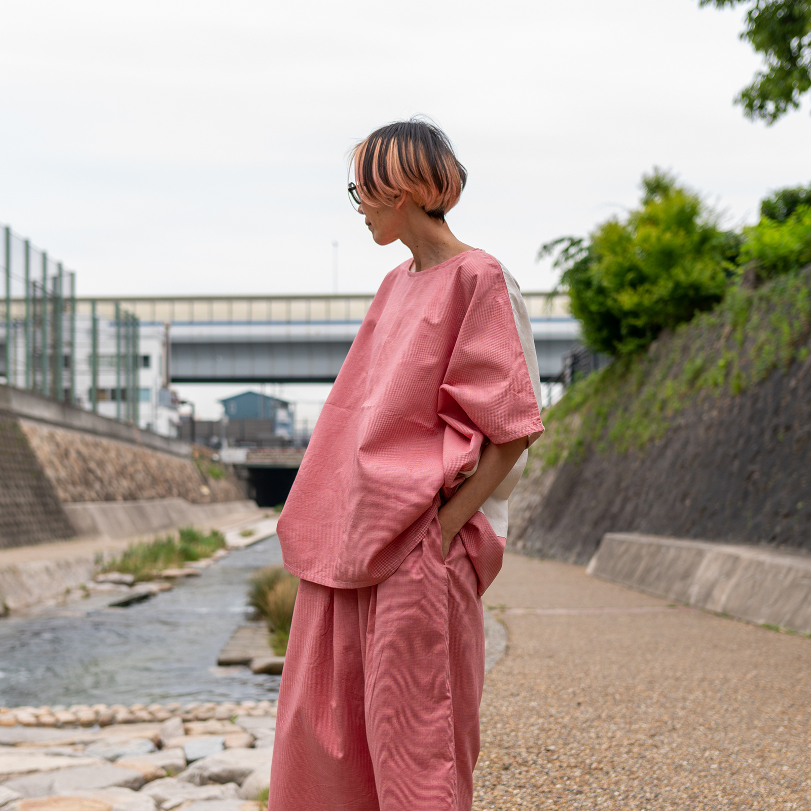 '23 HS Red Check x L-Mushroom