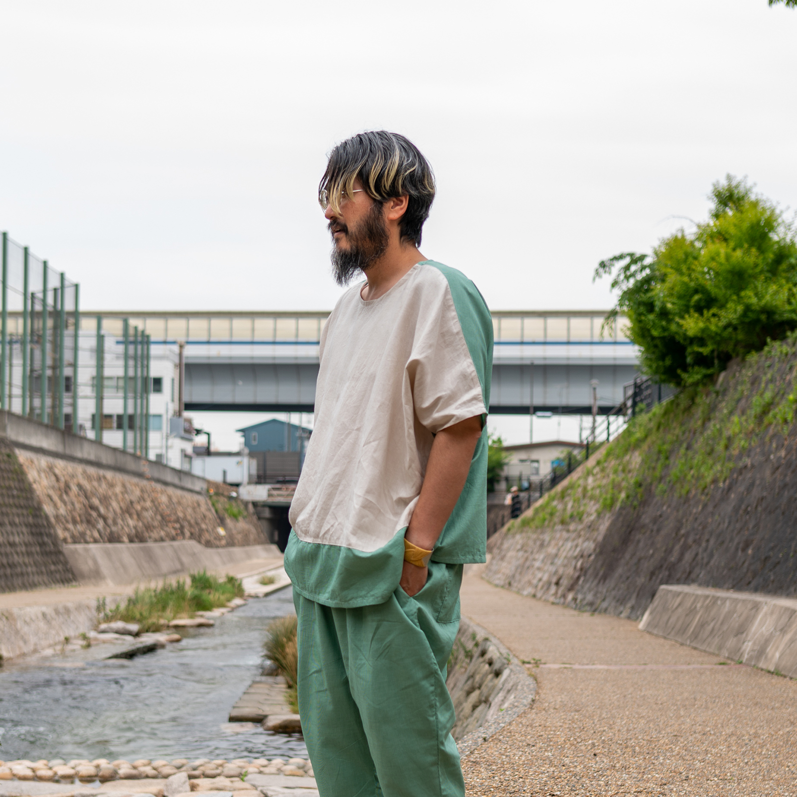 '23 HS Green Check x L-Mushroom