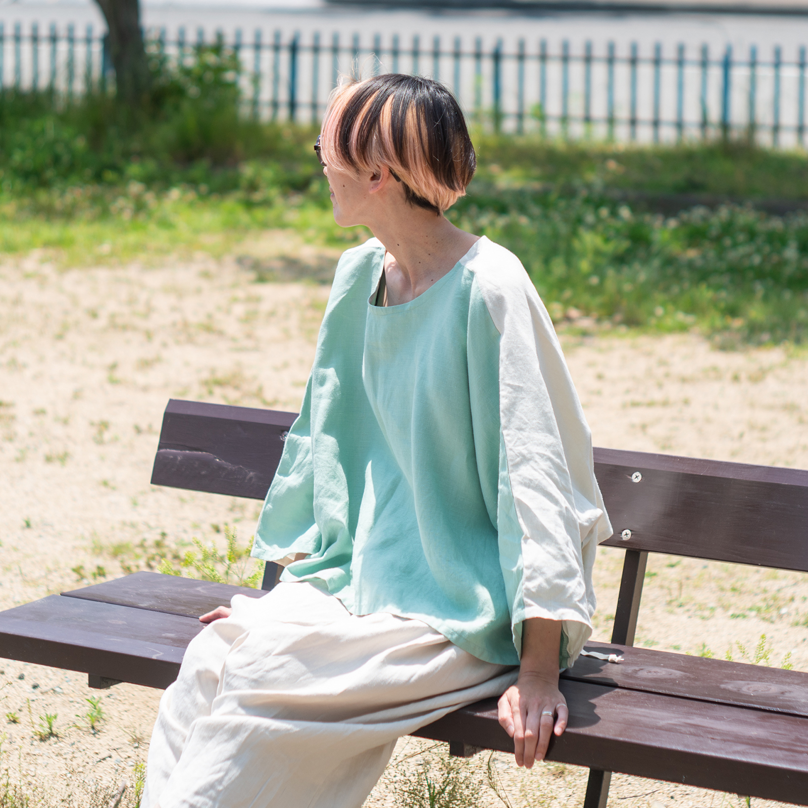 Linen - Antique White x Cream Mint