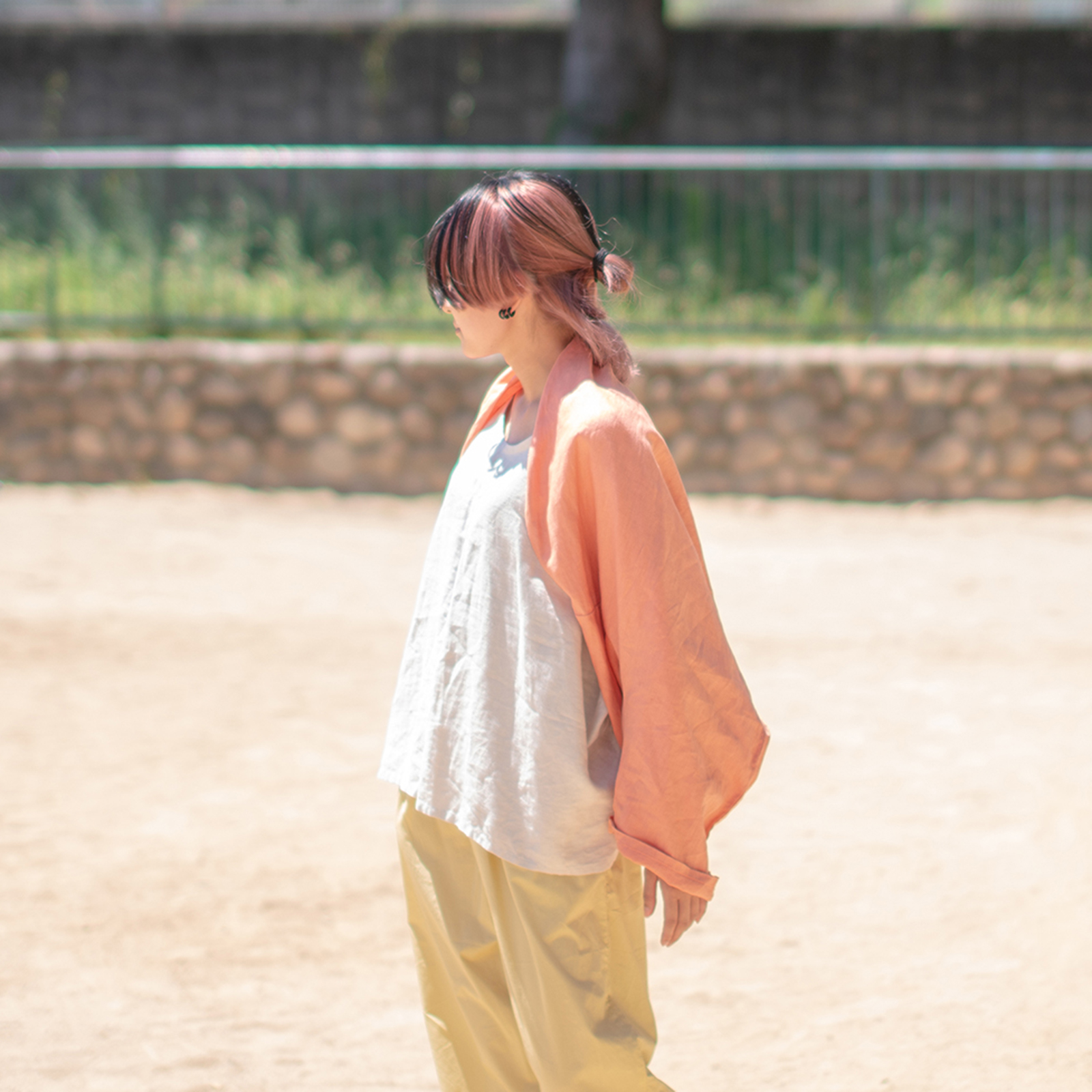 Linen - Cream Orange