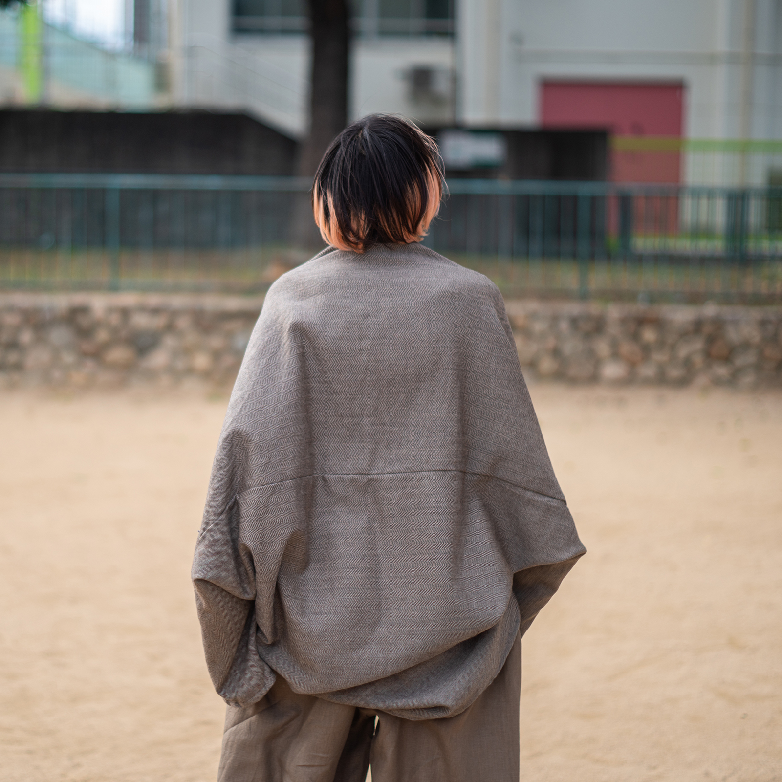 Wide / Wool - Herringbone