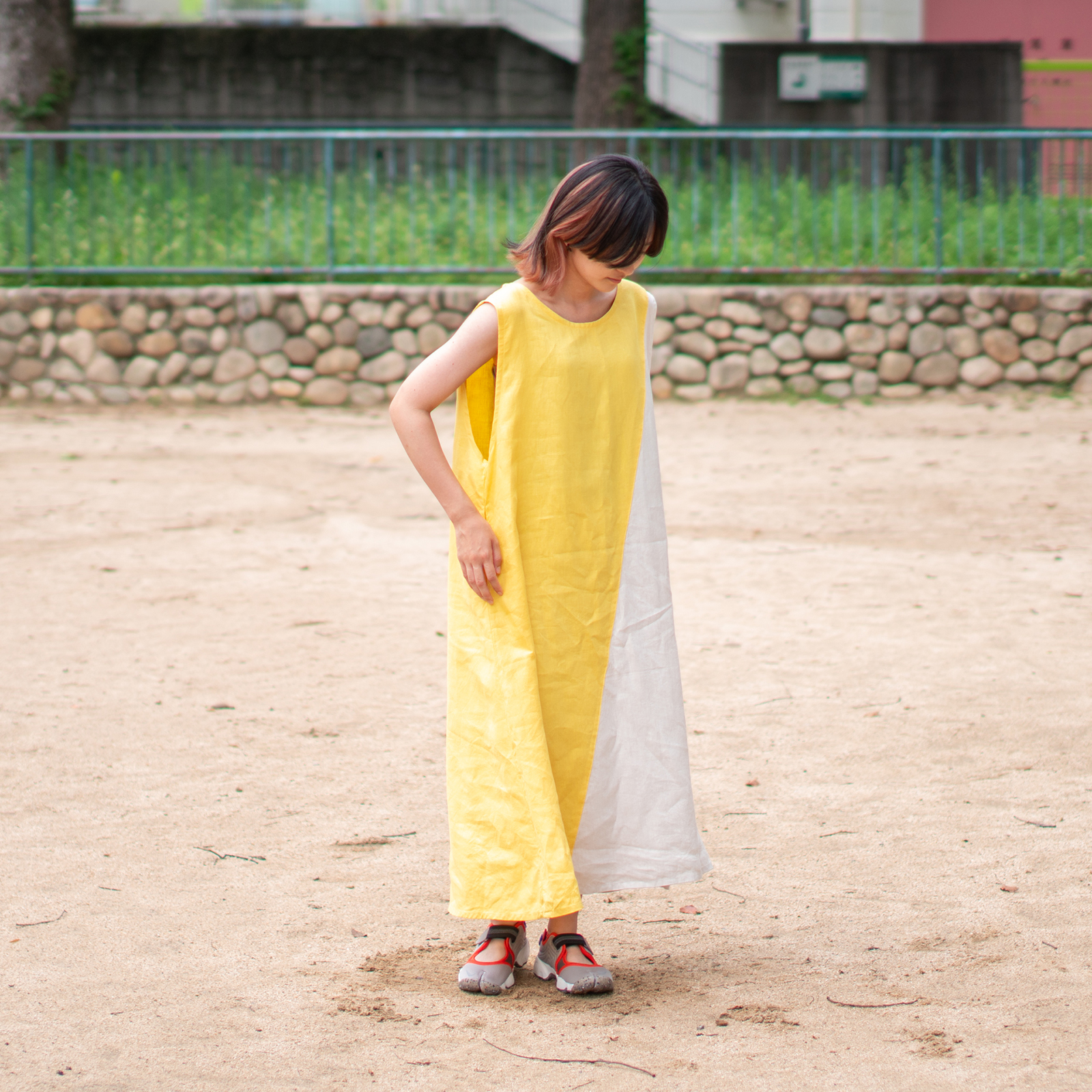 Linen - Yellow x Mushroom