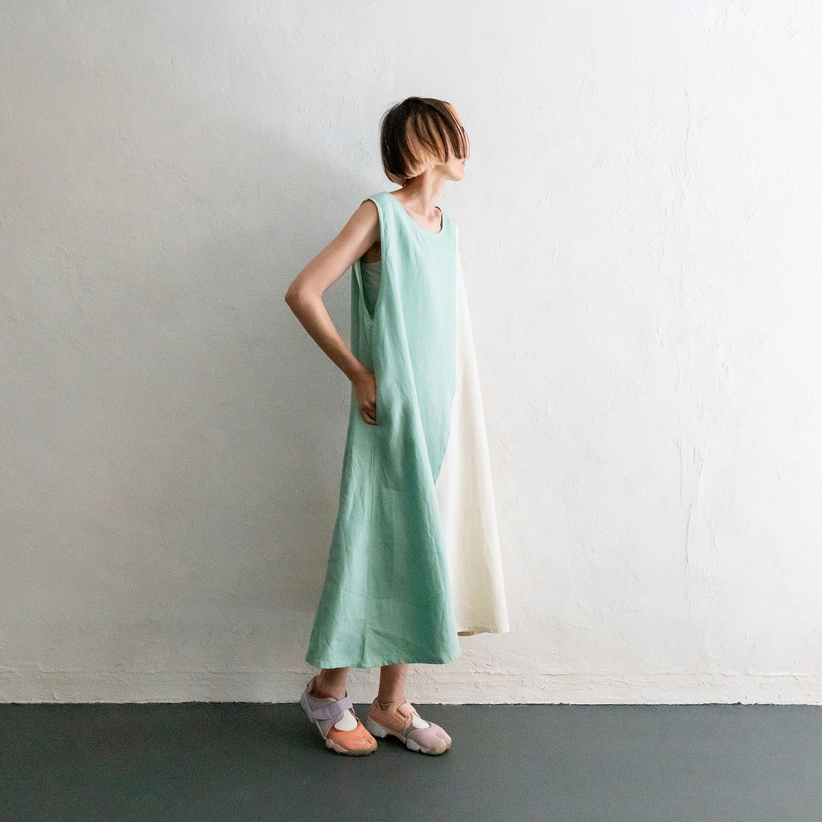 Linen - Cream Mint x Antique White