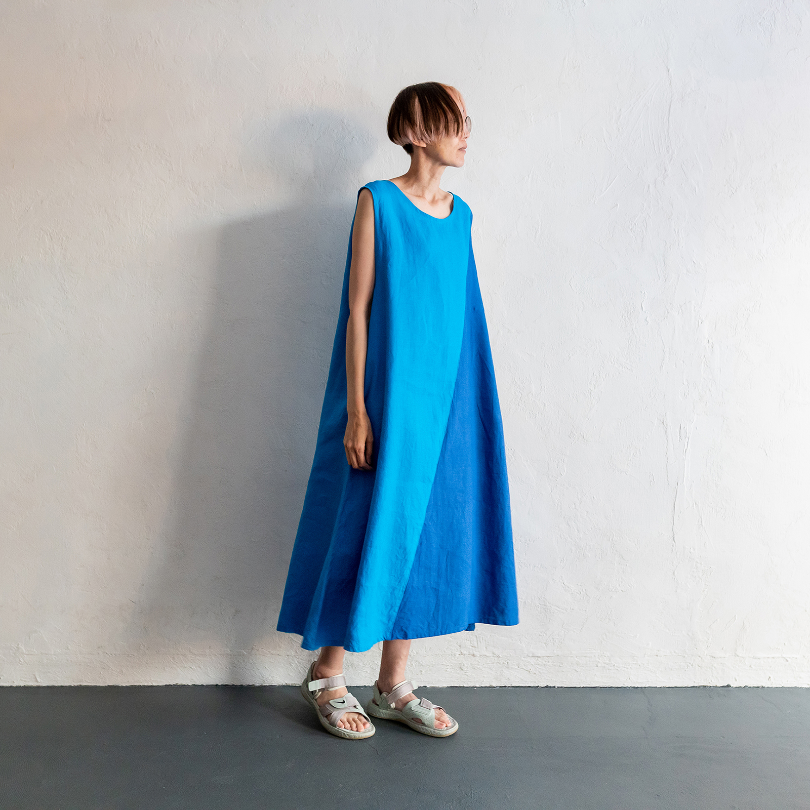 Linen - Turquoise x Blue