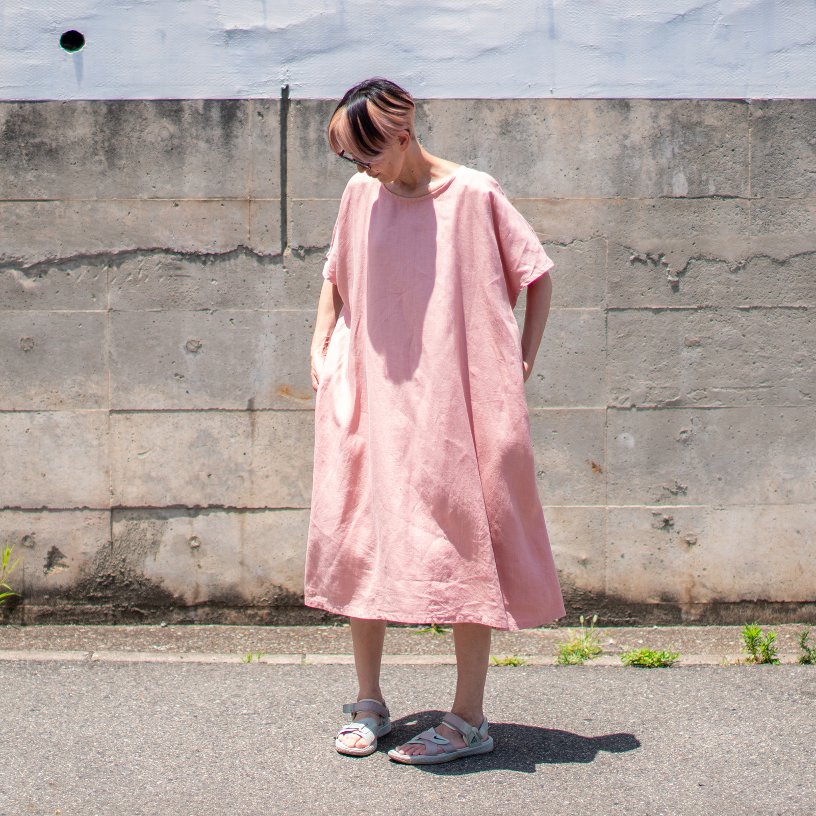 Linen - Cream Strawberry x Stone