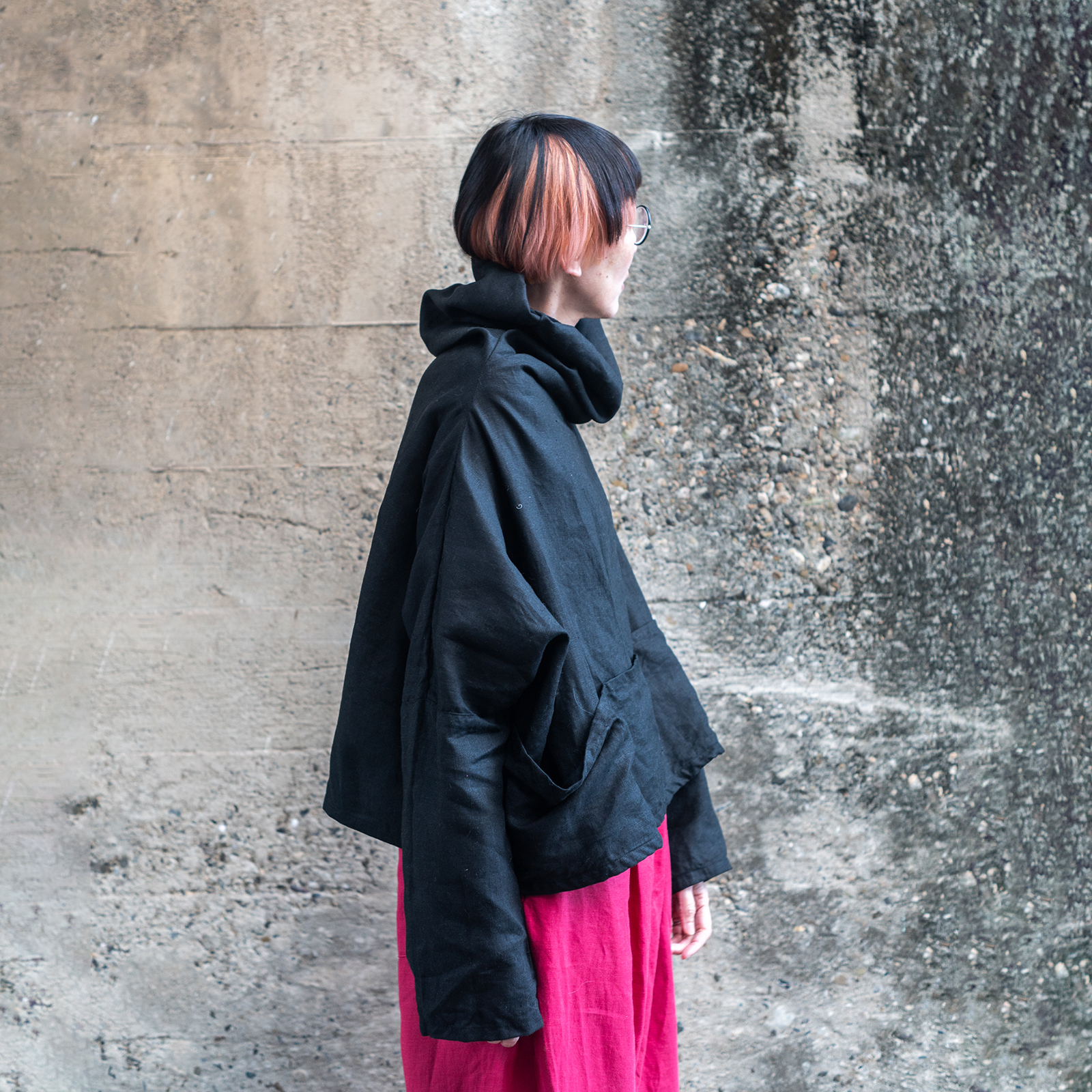 Short / Linen - Black