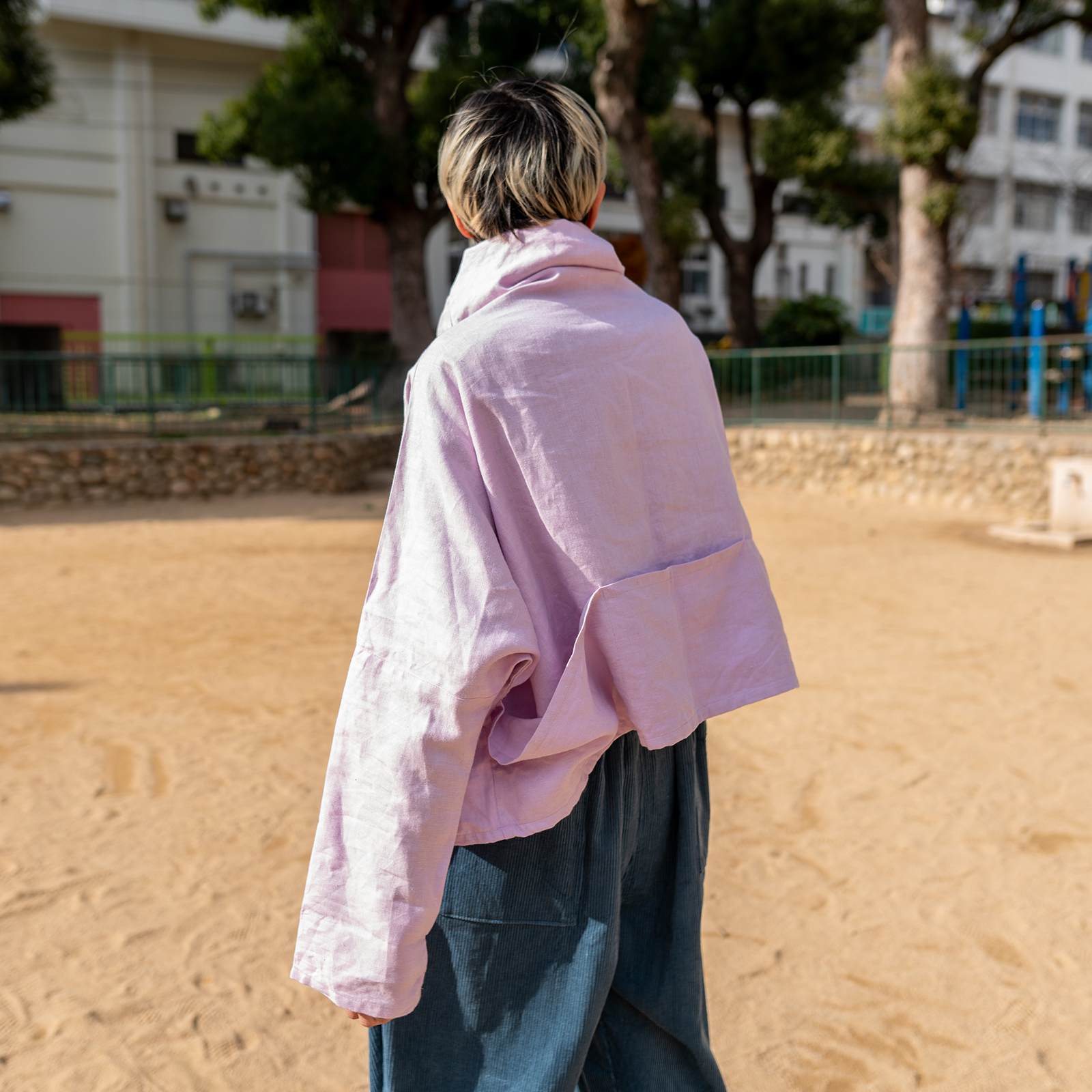 Short / Linen - Lilac