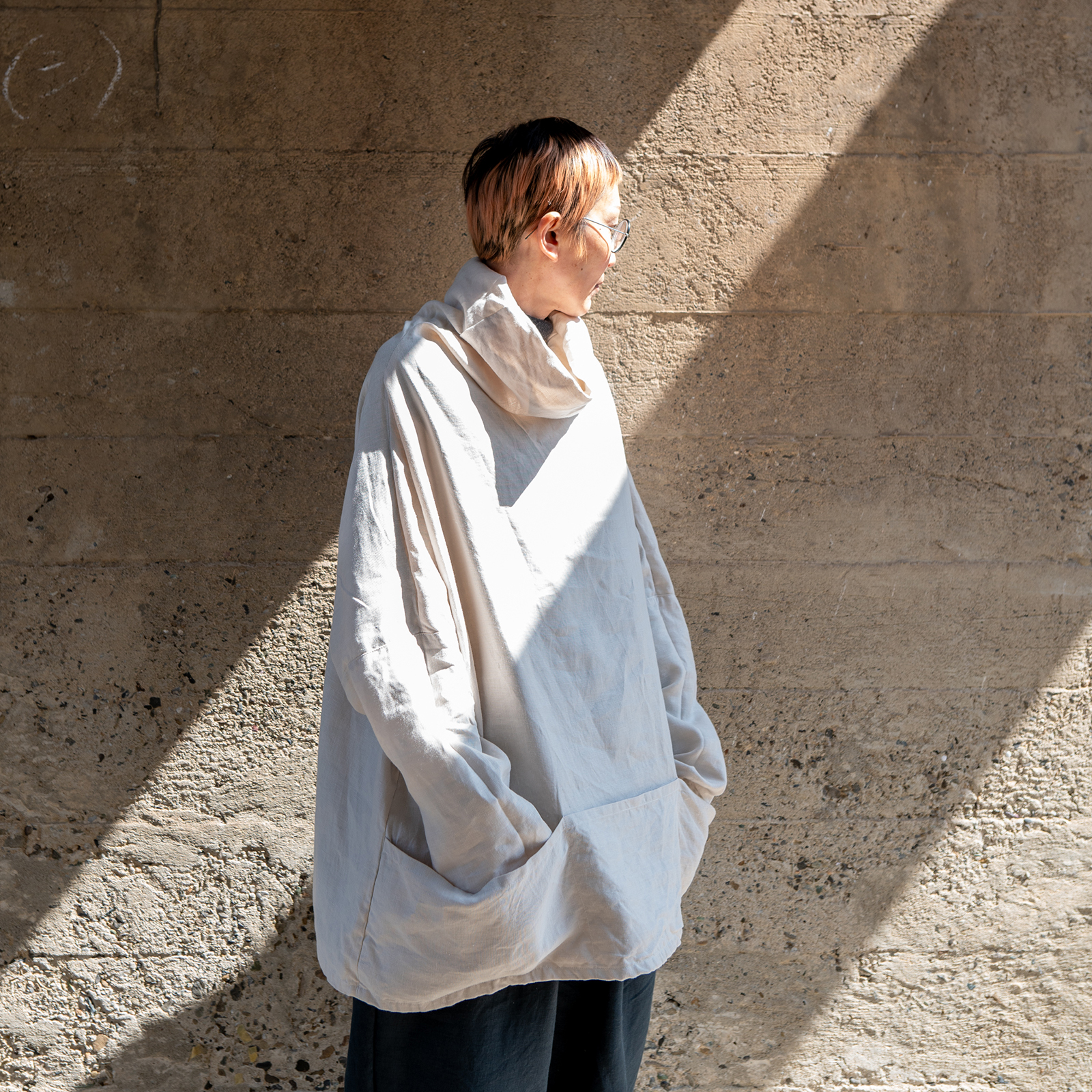 Long / Linen - Mushroom